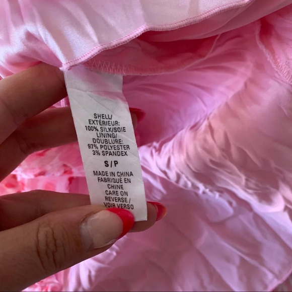 Vintage Y2K Gianni Bini Silk Midi Accordion Skirt - Picture 5 of 8